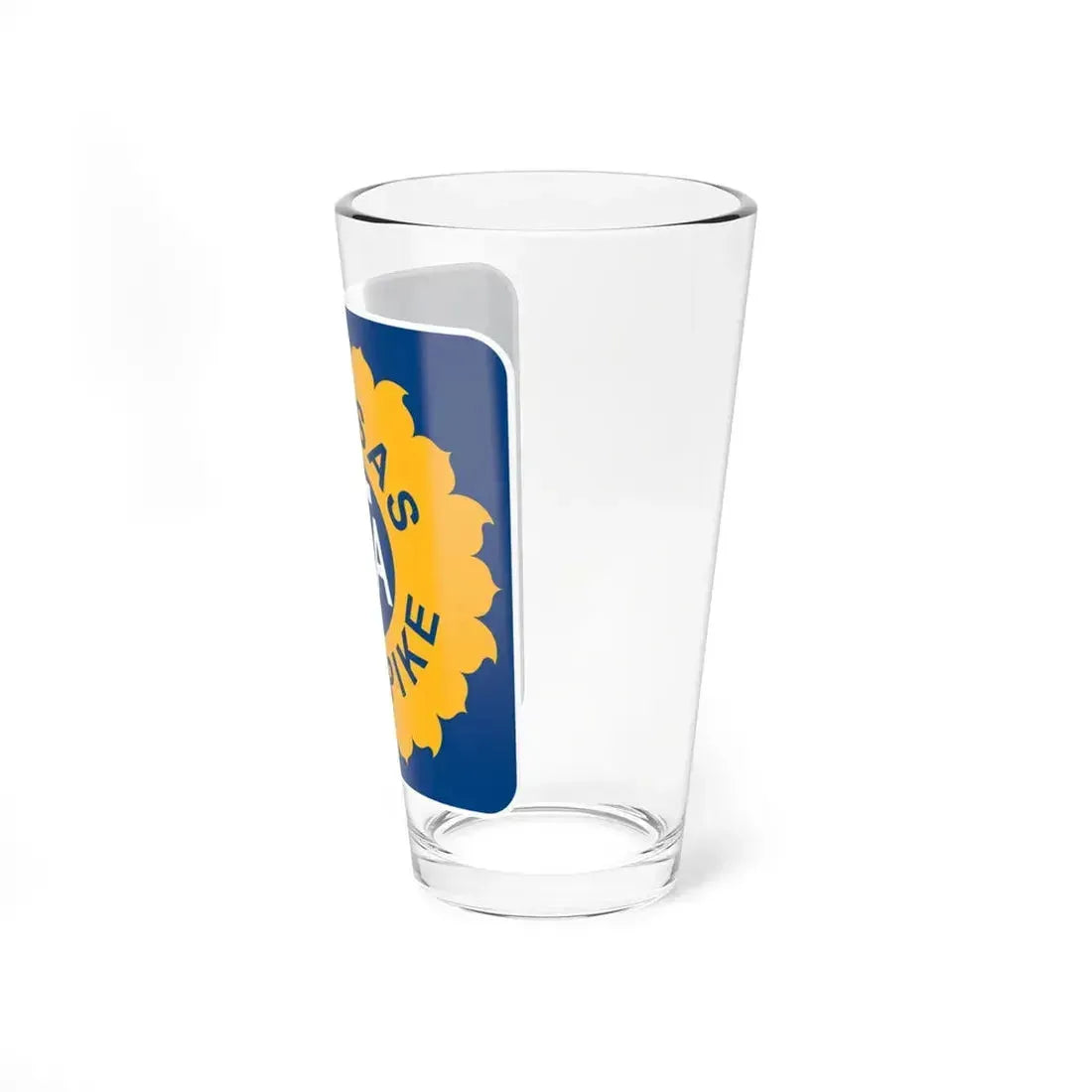 Kansas Turnpike (Kansas) (Road Sign) Pint Glass 16oz - Go Mug Yourself