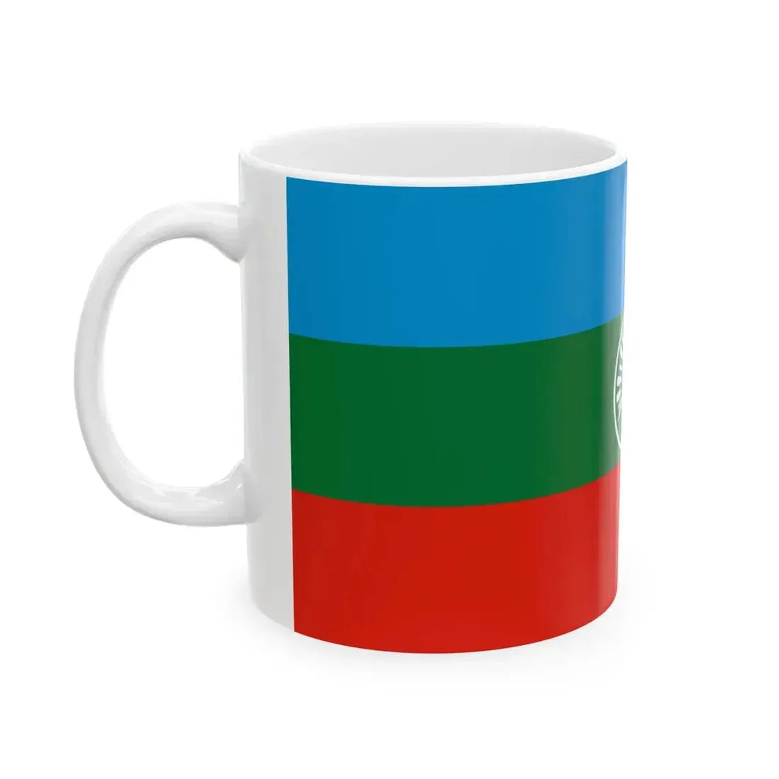 Karachay-Cherkessia flag alternative (Russia) White Coffee Mug - Go Mug Yourself