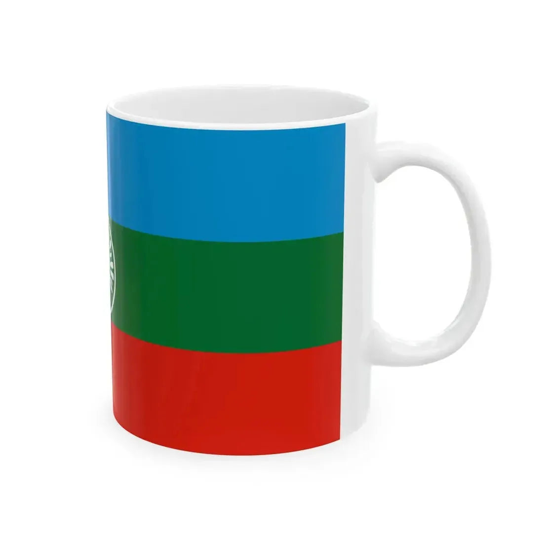 Karachay-Cherkessia flag alternative (Russia) White Coffee Mug - Go Mug Yourself