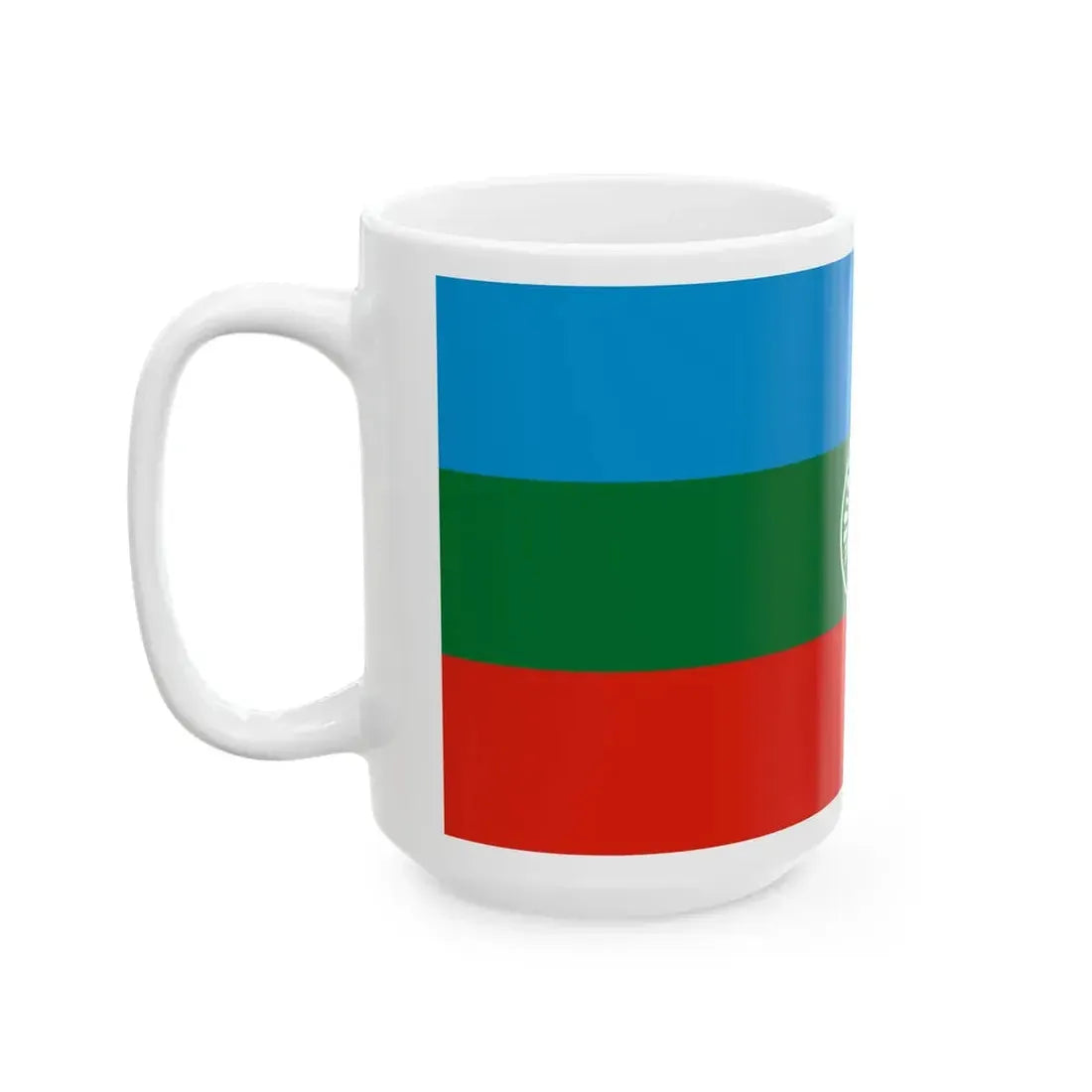 Karachay-Cherkessia flag alternative (Russia) White Coffee Mug - Go Mug Yourself