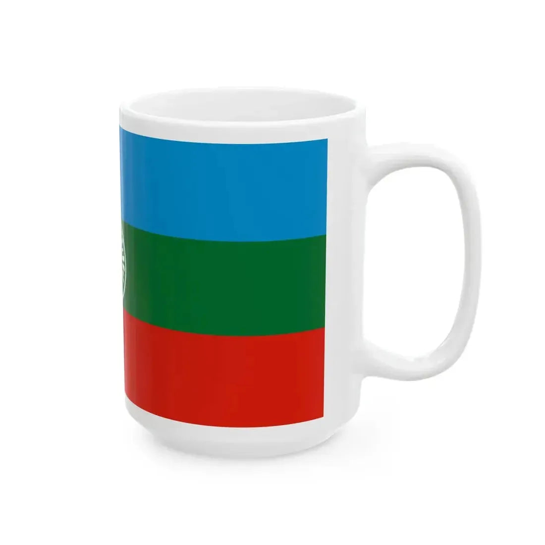 Karachay-Cherkessia flag alternative (Russia) White Coffee Mug - Go Mug Yourself