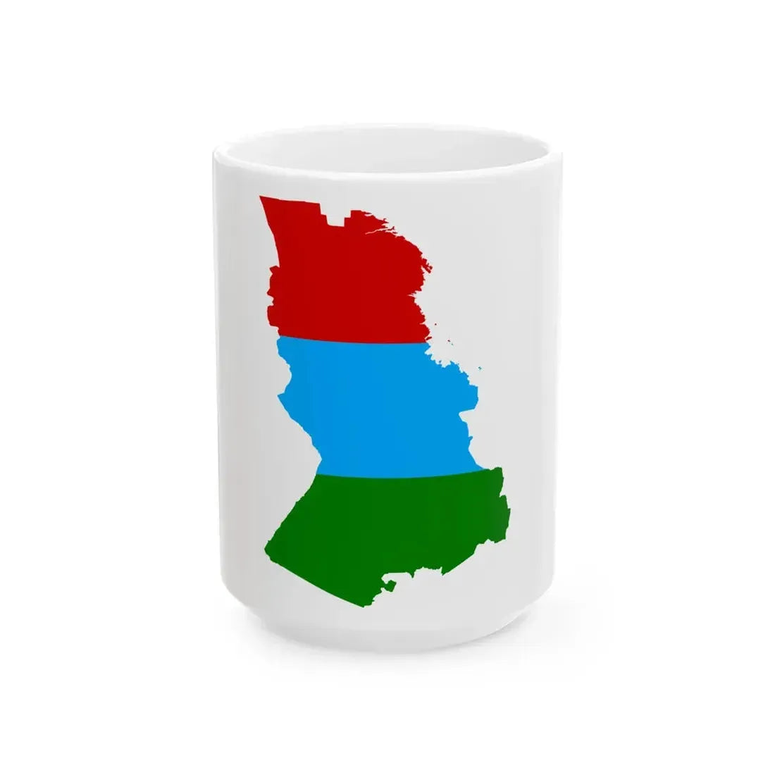 Karelia-geo-stub (Russia) White Coffee Mug 15oz - Go Mug Yourself