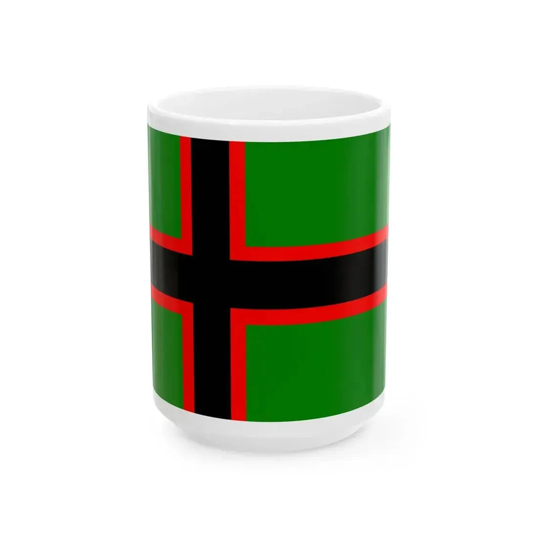 Karelian National Flag (Russia) White Coffee Mug 15oz - Go Mug Yourself