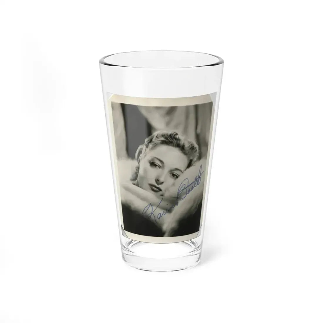 Karin Booth #17 (Vintage Female Icon) Pint Glass 16oz 16oz - Go Mug Yourself