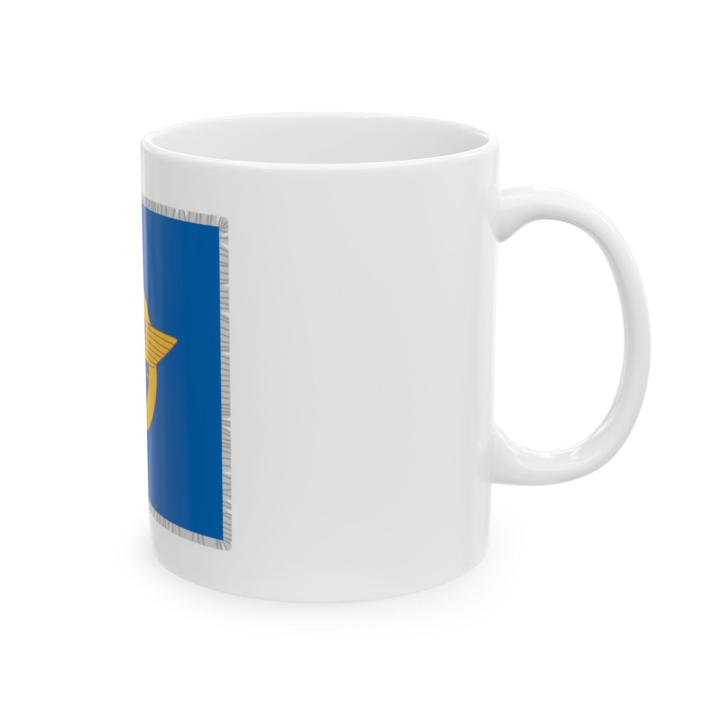 Karjalan huoltopataljoonan lippu (Finland) White Coffee Mug-Go Mug Yourself