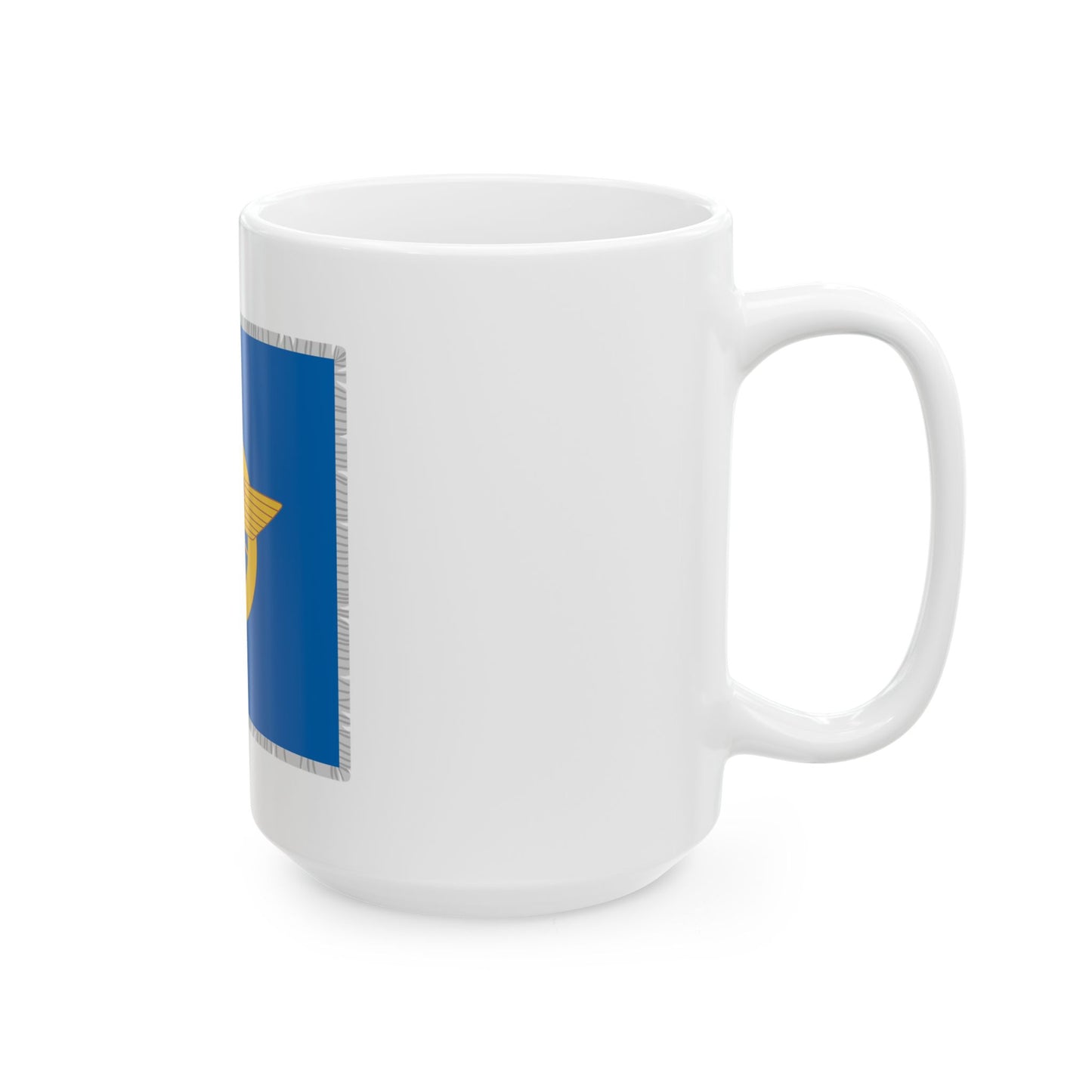 Karjalan huoltopataljoonan lippu (Finland) White Coffee Mug-Go Mug Yourself