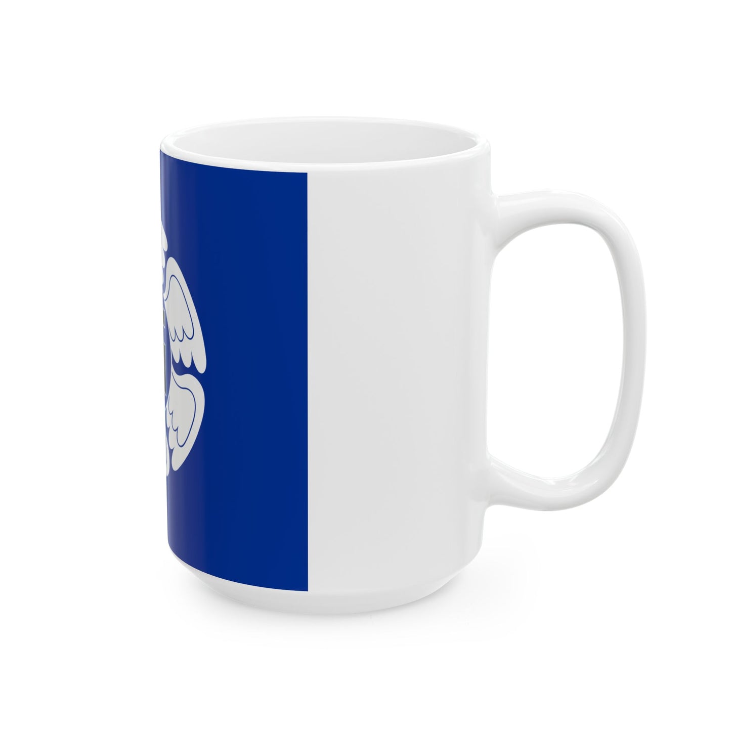 Karjalan Lennoston lippu (Finland) White Coffee Mug-Go Mug Yourself