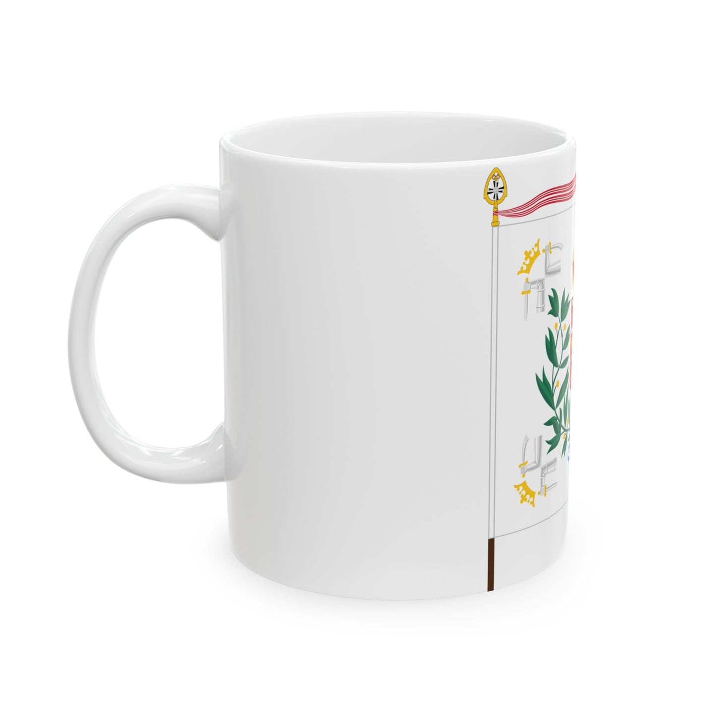 Karjalan prikaatin lippu (Finland) White Coffee Mug-Go Mug Yourself