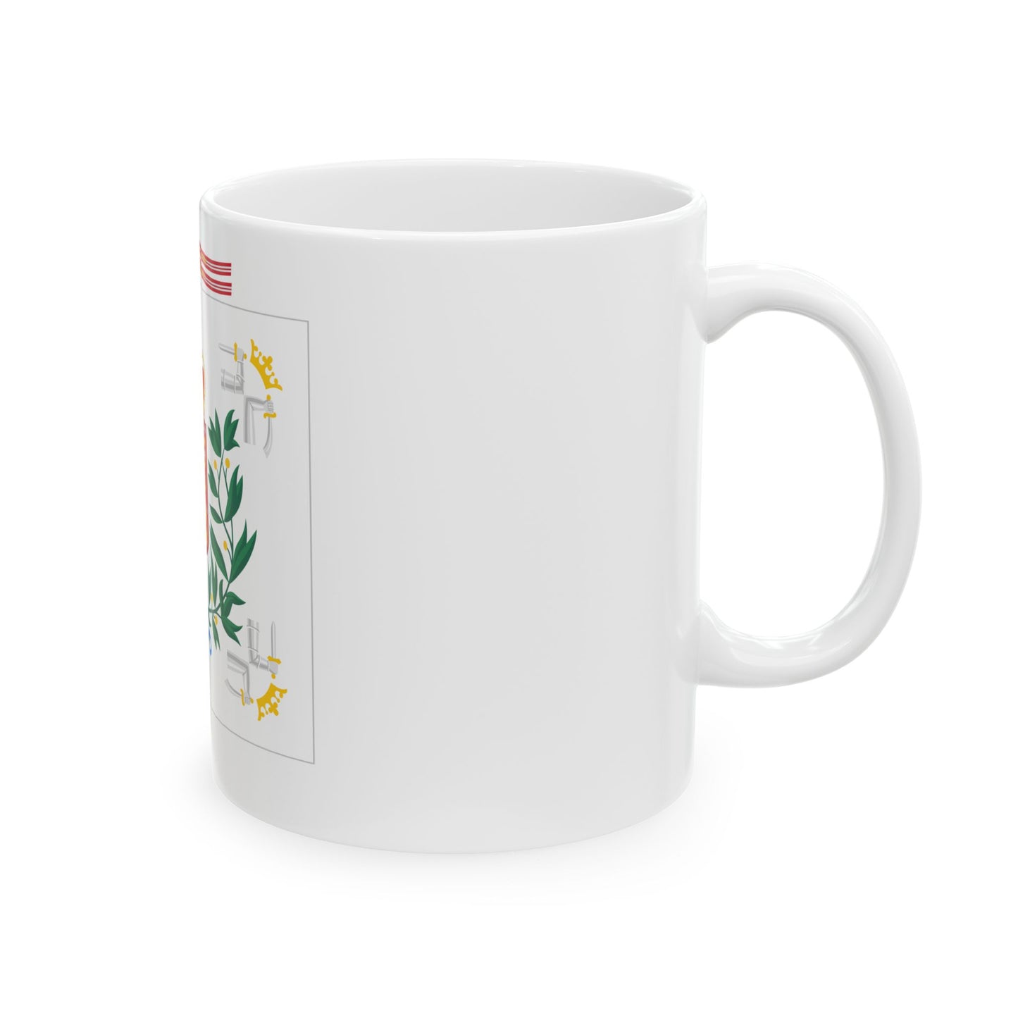Karjalan prikaatin lippu (Finland) White Coffee Mug-Go Mug Yourself
