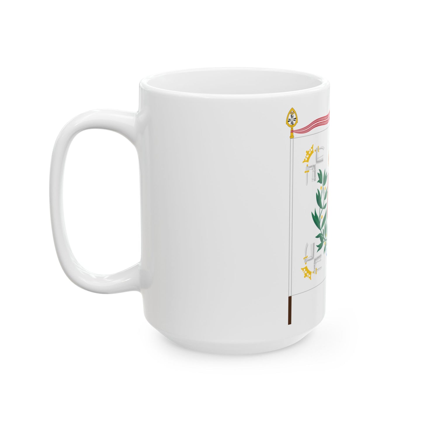 Karjalan prikaatin lippu (Finland) White Coffee Mug-Go Mug Yourself