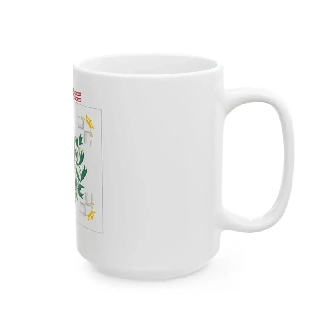 Karjalan prikaatin lippu (Finland) White Coffee Mug - Go Mug Yourself