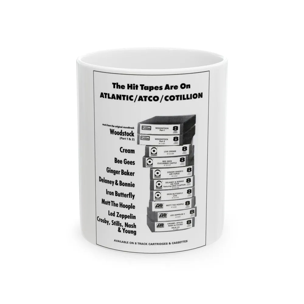Kasetter 1970 (Music Poster) White Coffee Mug-11oz-Go Mug Yourself