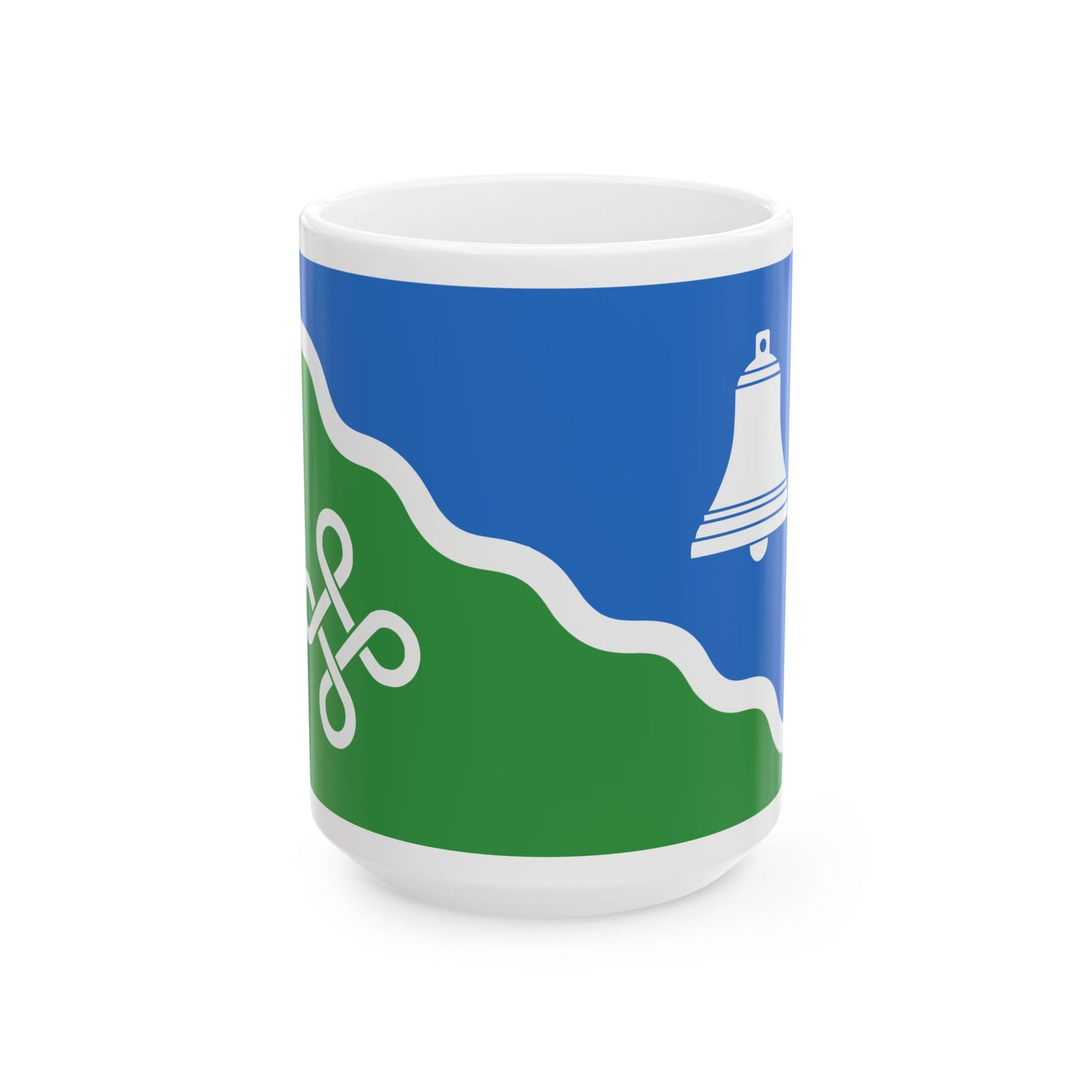 Kastre valla lipp (Estonia) White Coffee Mug-15oz-Go Mug Yourself