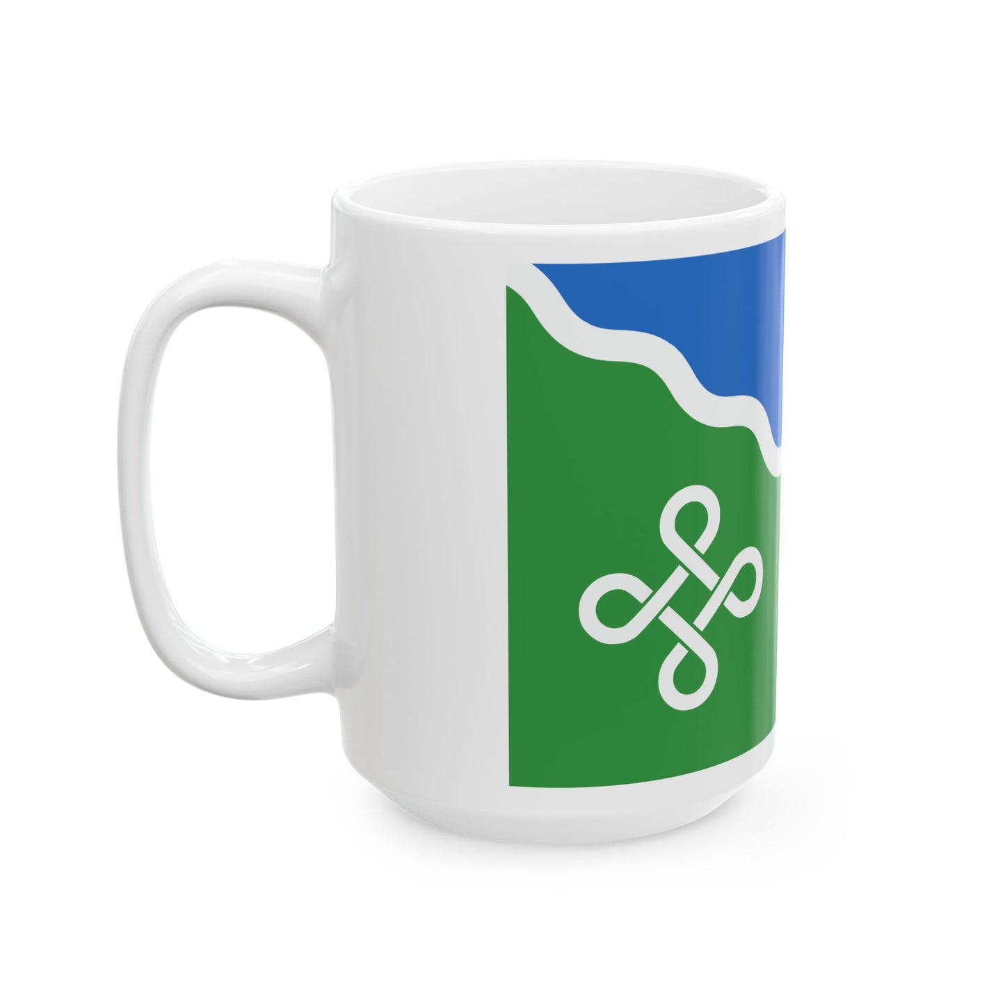 Kastre valla lipp (Estonia) White Coffee Mug-Go Mug Yourself