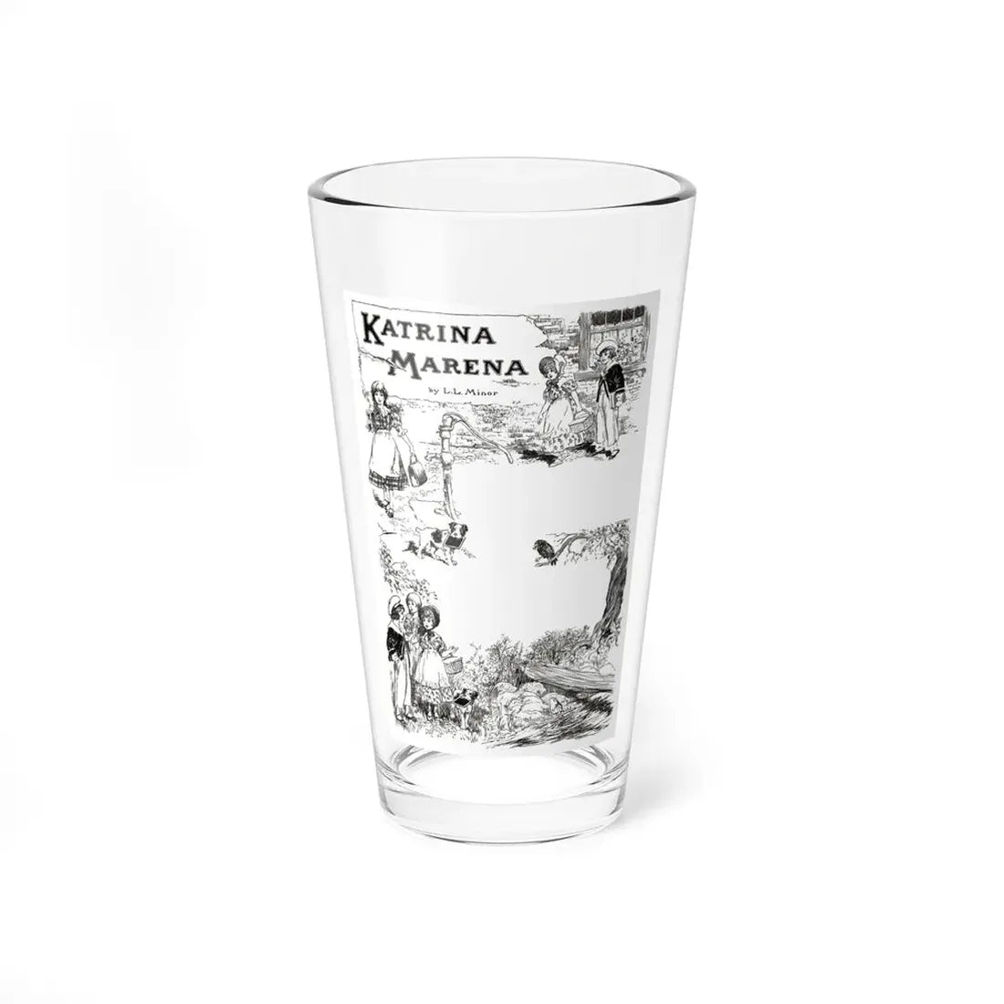 Katrina Marena (1), St. Nicholas magazine, October 1924 - Pint Glass 16oz 16oz - Go Mug Yourself