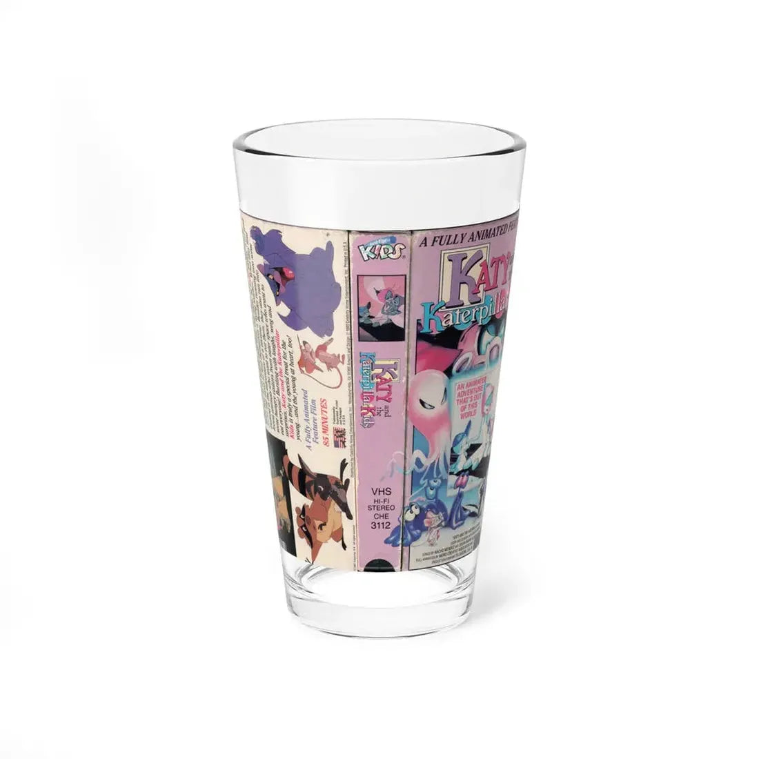 KATY AND THE KATERPILLAR KIDS (VHS COVER) Pint Glass 16oz 16oz - Go Mug Yourself