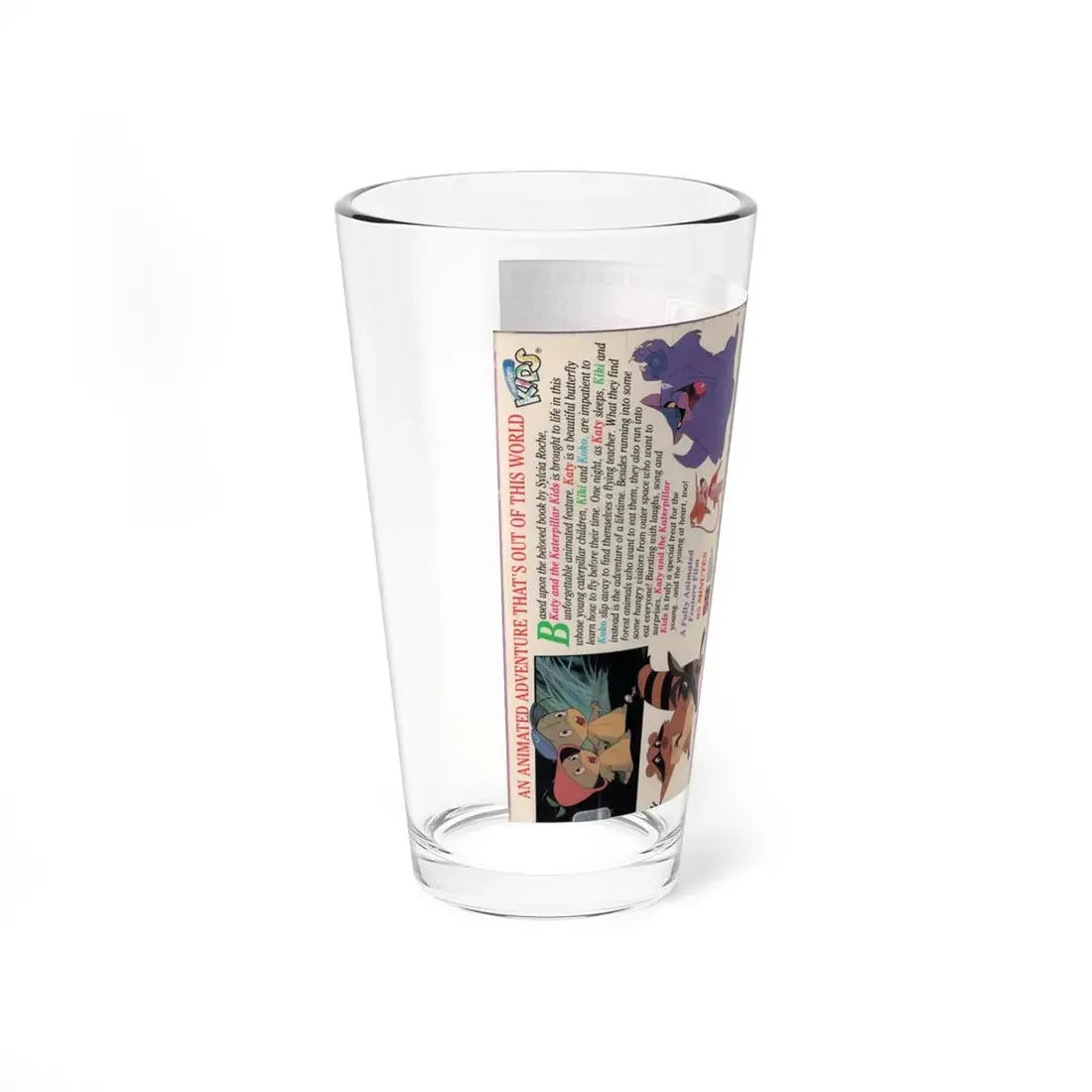 KATY AND THE KATERPILLAR KIDS (VHS COVER) Pint Glass 16oz - Go Mug Yourself