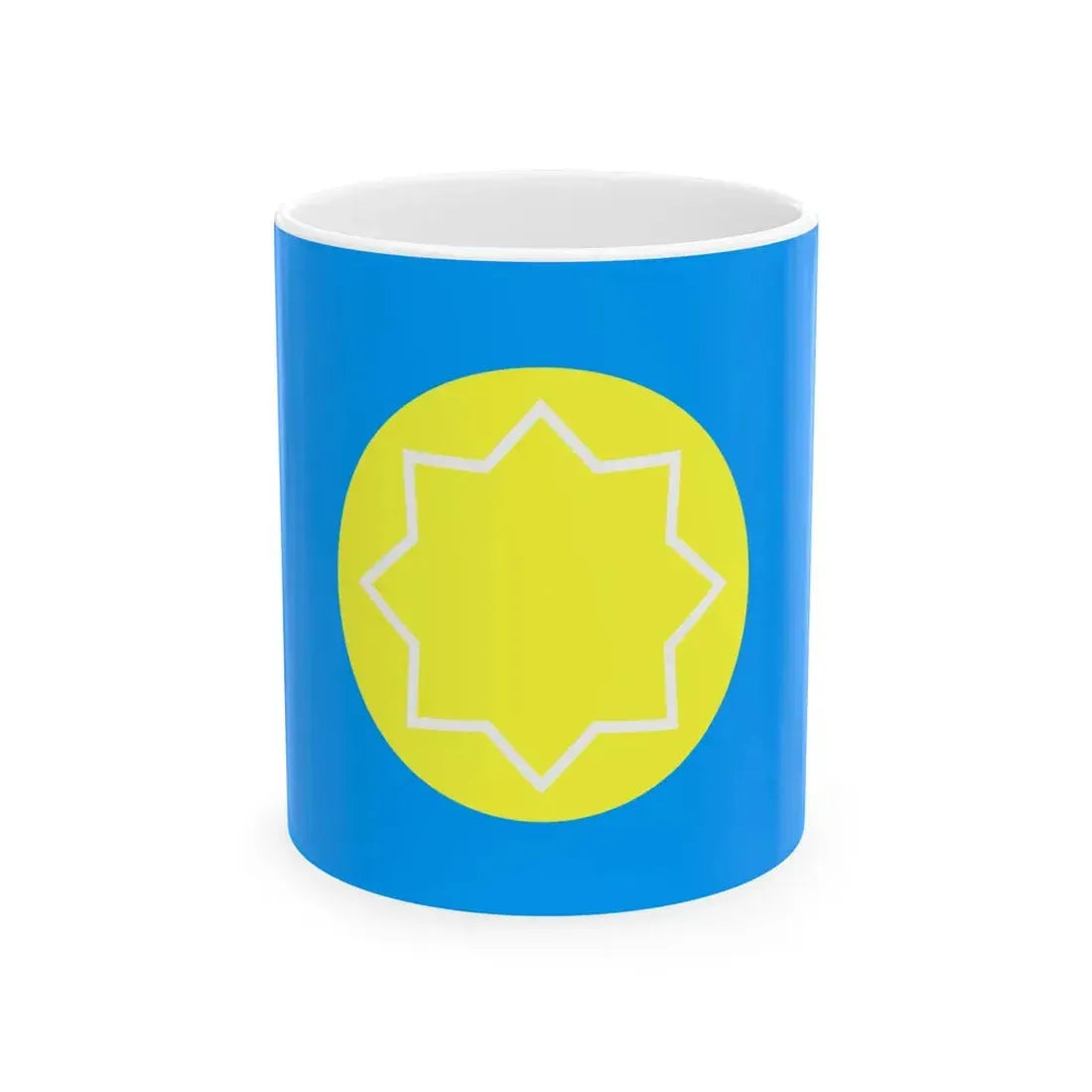 Kazakhstan 1991 Flag Proposal 1 (Kazakhstan) White Coffee Mug 11oz - Go Mug Yourself