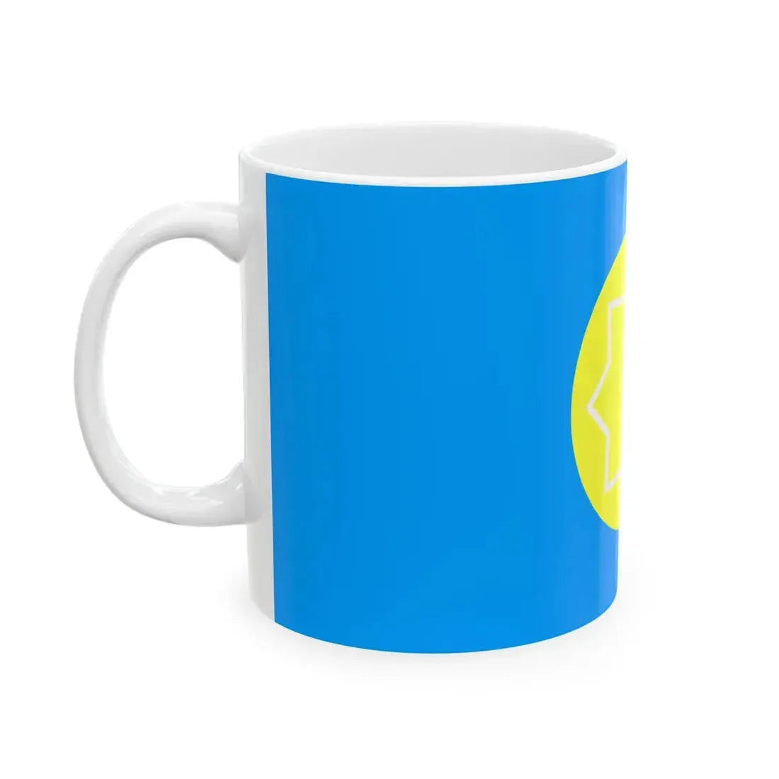 Kazakhstan 1991 Flag Proposal 1 (Kazakhstan) White Coffee Mug - Go Mug Yourself