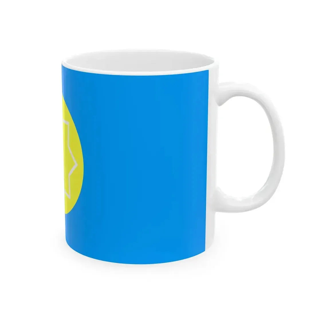 Kazakhstan 1991 Flag Proposal 1 (Kazakhstan) White Coffee Mug - Go Mug Yourself