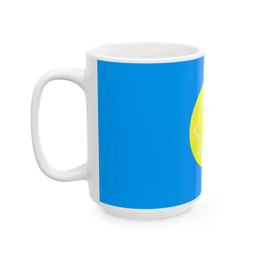 Kazakhstan 1991 Flag Proposal 1 (Kazakhstan) White Coffee Mug - Go Mug Yourself