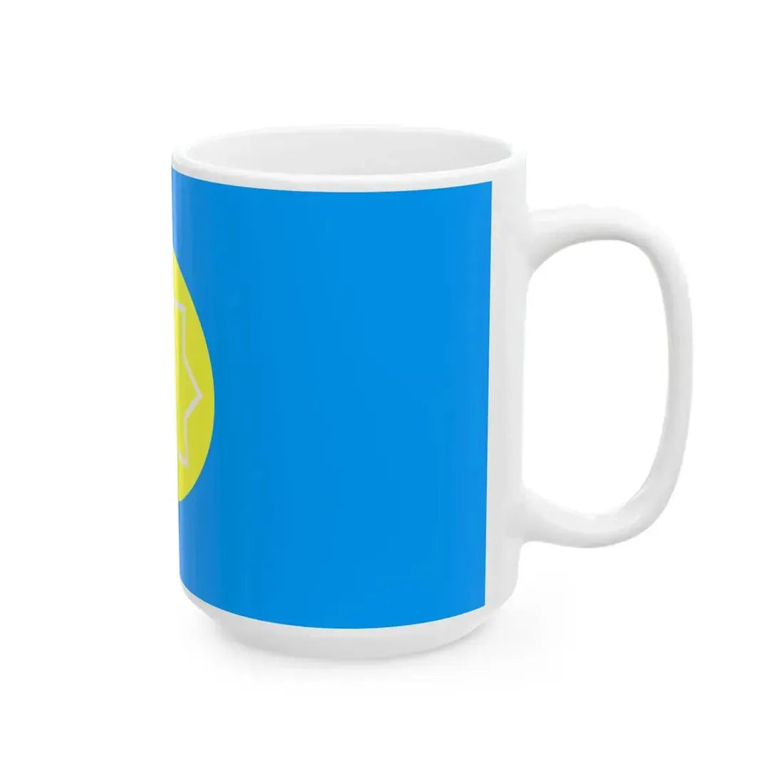 Kazakhstan 1991 Flag Proposal 1 (Kazakhstan) White Coffee Mug - Go Mug Yourself