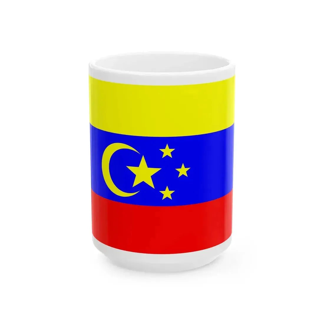 Kazakhstan 1991 Flag Proposal 3 (Kazakhstan) White Coffee Mug 15oz - Go Mug Yourself