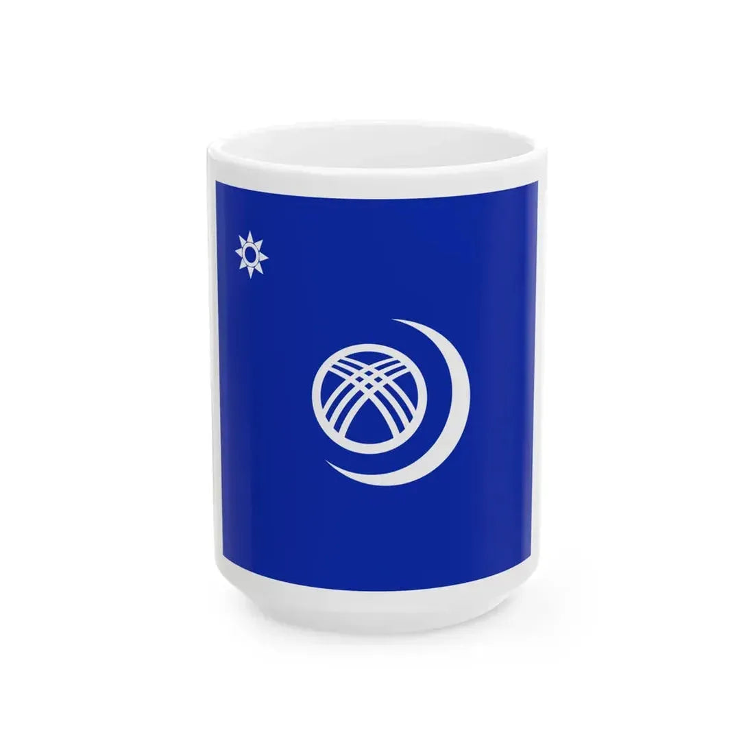 Kazakhstan 1991 Flag Proposal 5 (Kazakhstan) White Coffee Mug 15oz - Go Mug Yourself