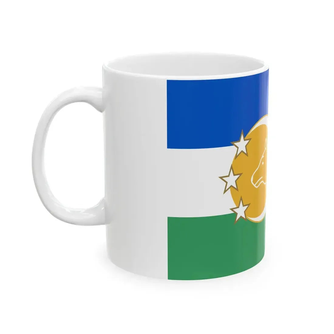 Kazakhstan 1991 Flag Proposal 6 (Kazakhstan) White Coffee Mug - Go Mug Yourself