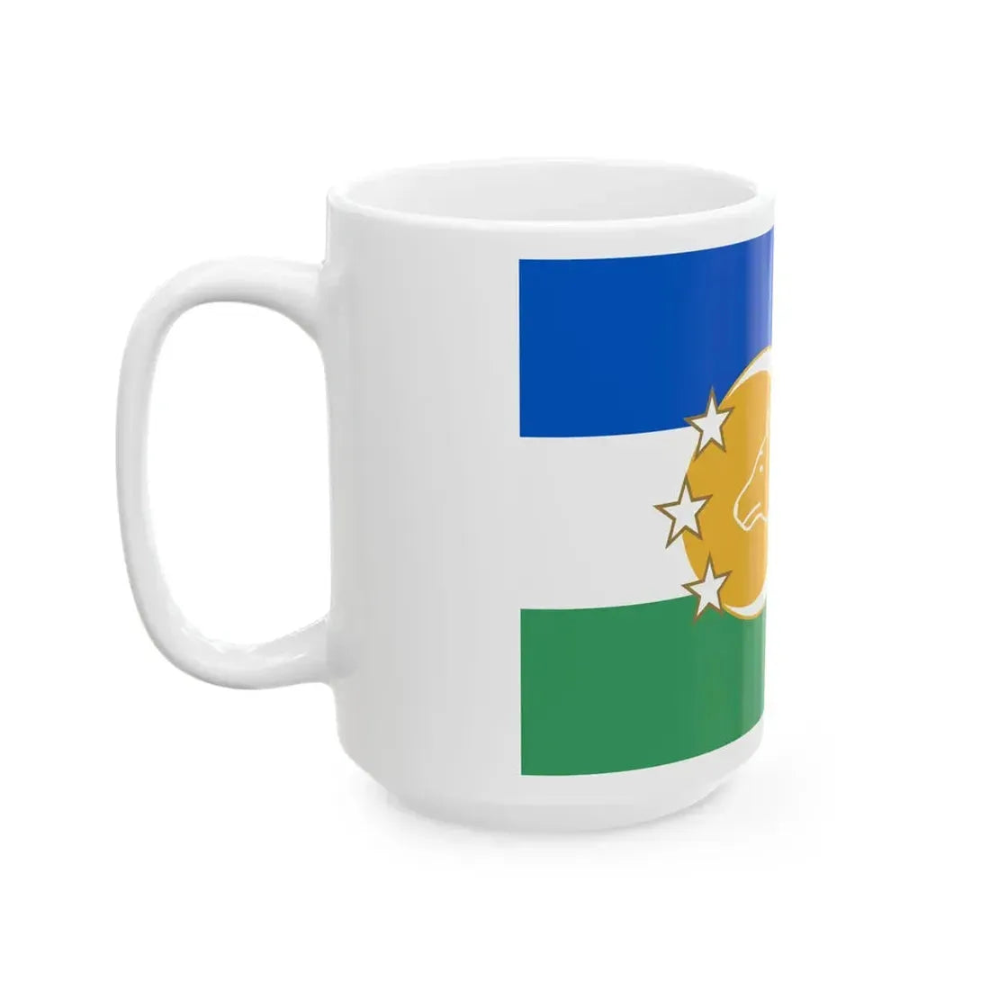 Kazakhstan 1991 Flag Proposal 6 (Kazakhstan) White Coffee Mug - Go Mug Yourself