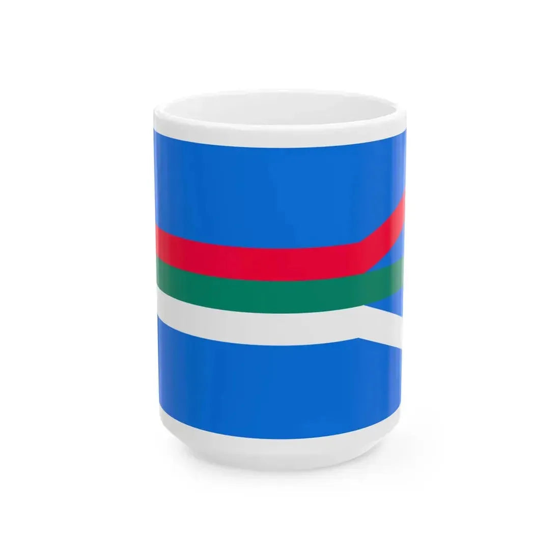 Kazakhstan 1991 Flag Proposal 7 (Kazakhstan) White Coffee Mug 15oz - Go Mug Yourself