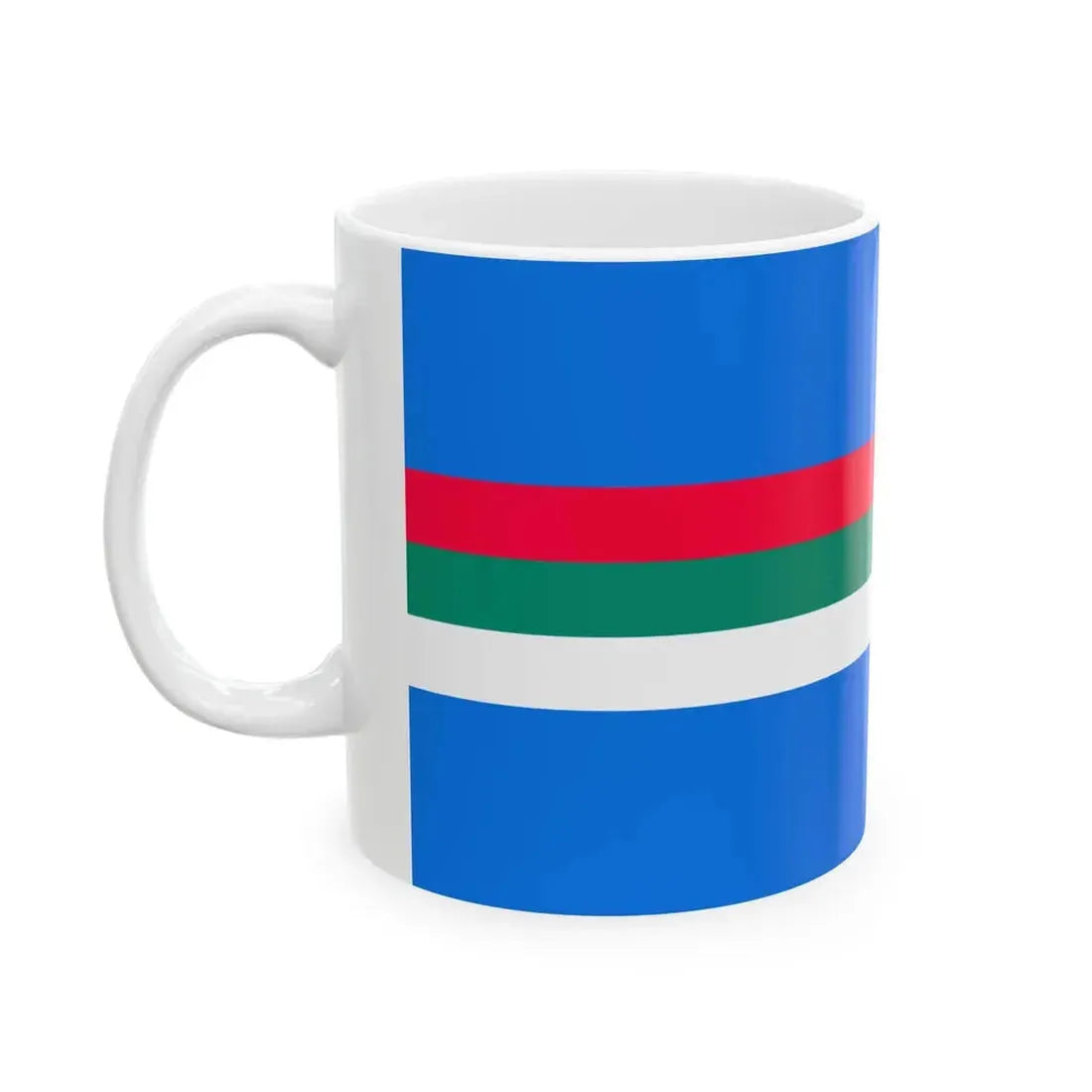 Kazakhstan 1991 Flag Proposal 7 (Kazakhstan) White Coffee Mug - Go Mug Yourself