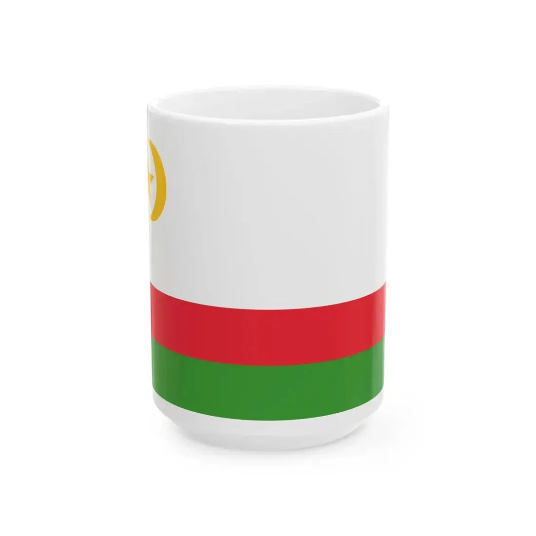 Kazakhstan 1992 Flag Proposal (Kazakhstan) White Coffee Mug 15oz - Go Mug Yourself