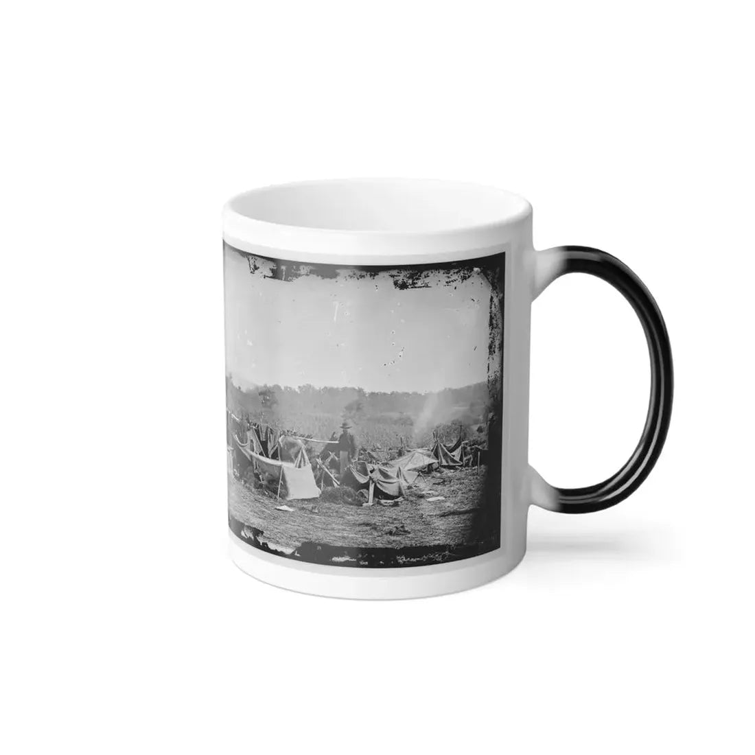 Keedysville, Md., Vicinity. Confederate Wounded at Smith's Barn, With Dr. Anson Hurd, 14Th Indiana Volunteers, in Attendance (U.S. Civil War) Color Changing Coffee Mug 11oz - Go Mug Yourself