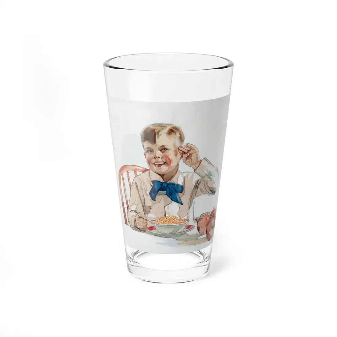 Kellogg's Rice Krispies Cereal ad illustration, 1929 - Pint Glass 16oz 16oz - Go Mug Yourself