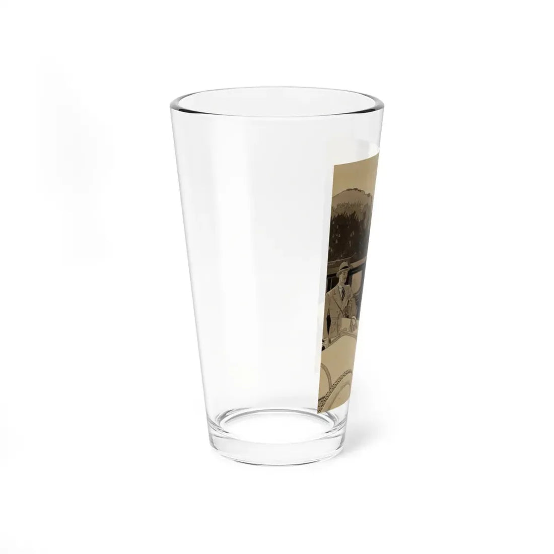 Kelly Tires ad illustration, 1923 - Pint Glass 16oz - Go Mug Yourself