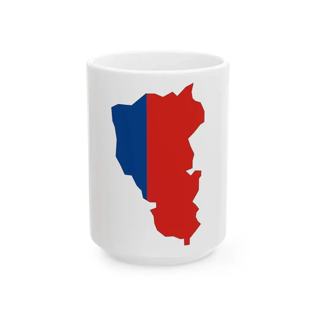 Kemer-obl-geo-stub (Russia) White Coffee Mug 15oz - Go Mug Yourself