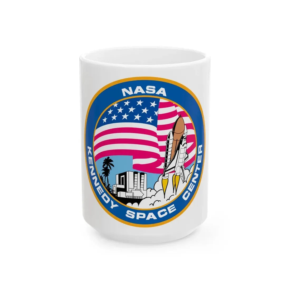Kennedy Space Center - White Coffee Mug 15oz - Go Mug Yourself