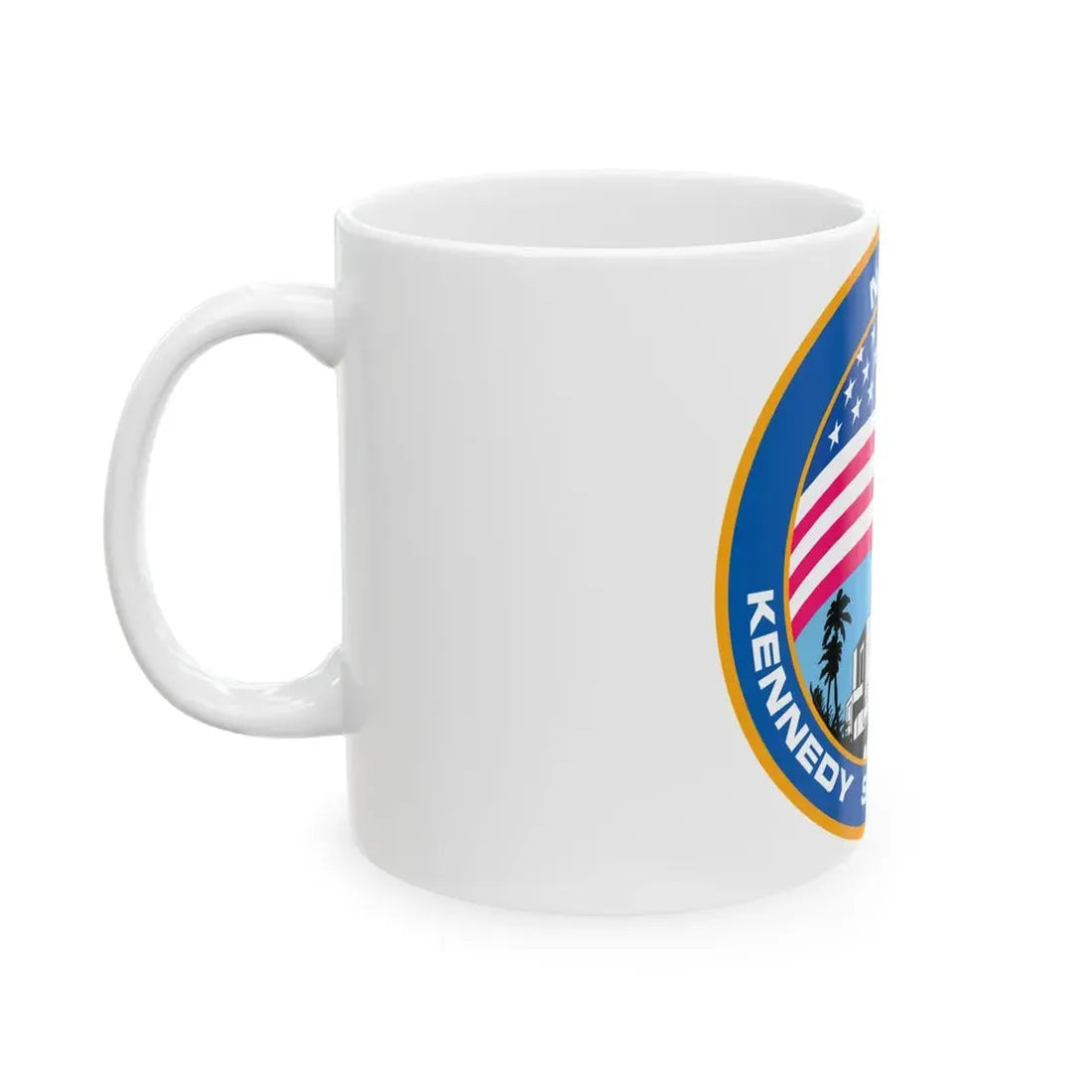 Kennedy Space Center - White Coffee Mug - Go Mug Yourself