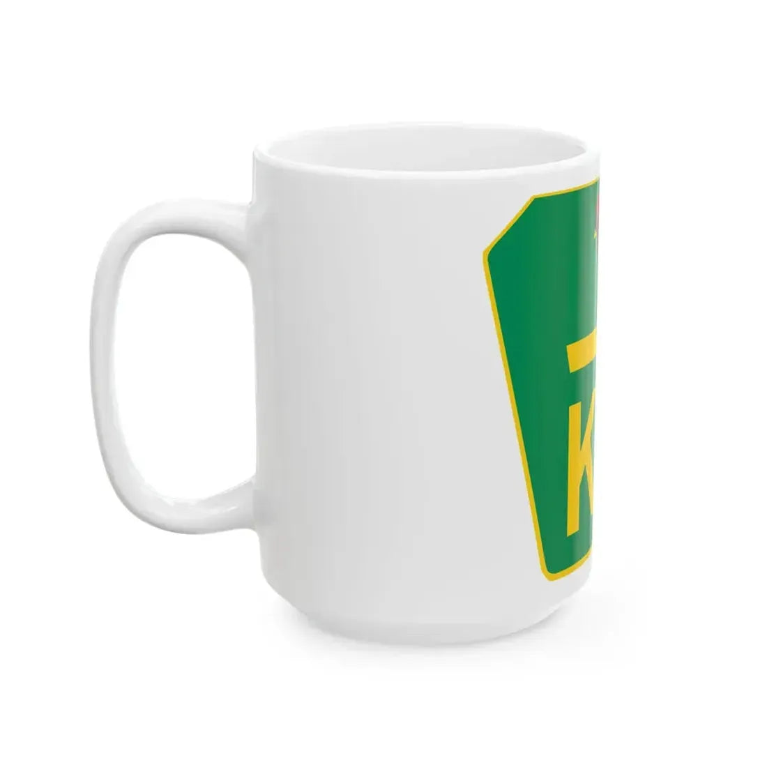 Kentucky Turnpike shield (Kentucky) (Road Sign) White Coffee Mug - Go Mug Yourself