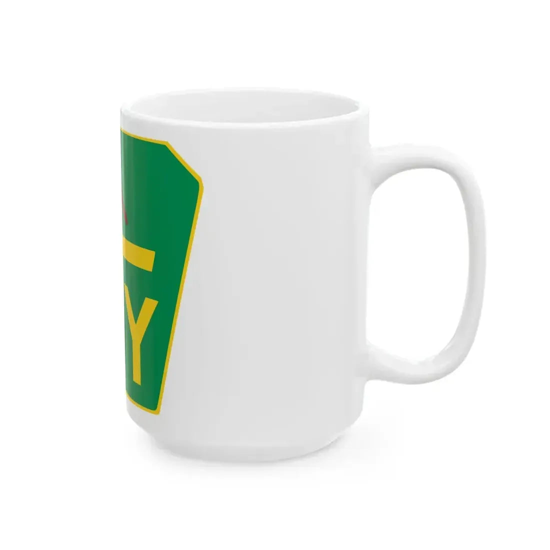 Kentucky Turnpike shield (Kentucky) (Road Sign) White Coffee Mug - Go Mug Yourself