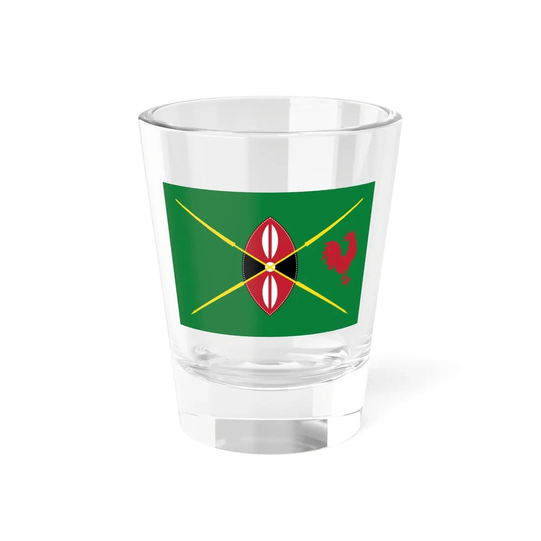 Kenya presidential standard DANIEL ARAP MOI (Kenya) Shot Glass 1.5oz 1.5oz - Go Mug Yourself