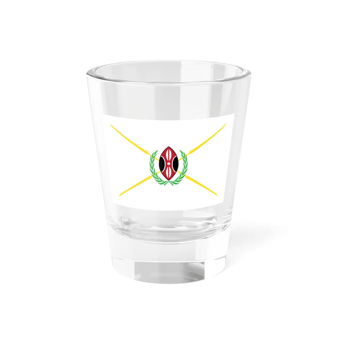 Kenya presidential standard MWAI KIBAKI (Kenya) Shot Glass 1.5oz 1.5oz - Go Mug Yourself