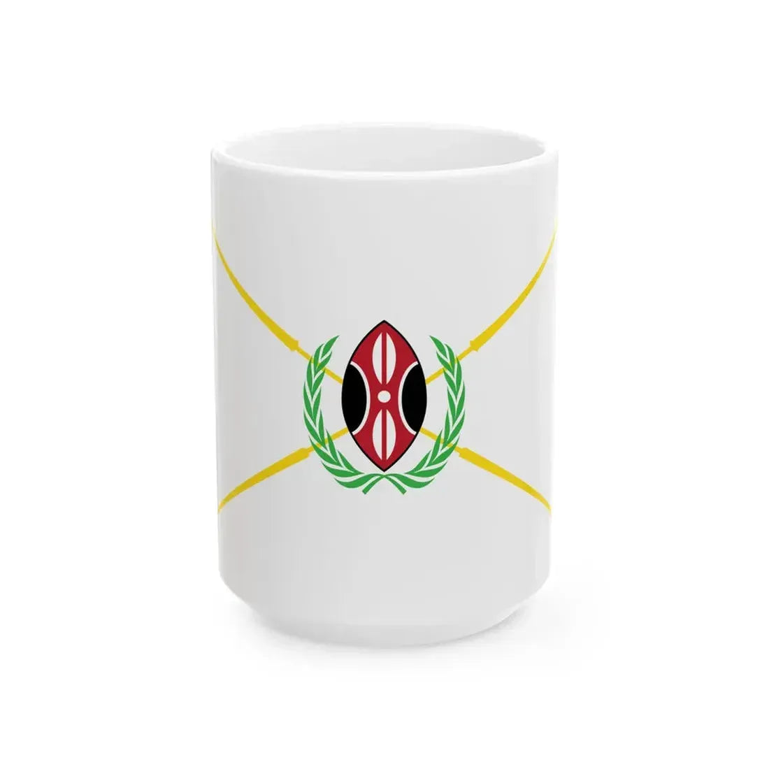 Kenya presidential standard MWAI KIBAKI (Kenya) White Coffee Mug 15oz - Go Mug Yourself