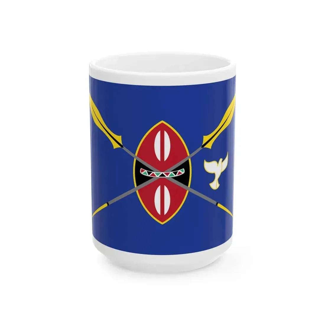 Kenya presidential standard UHURU KENYATTA (Kenya) White Coffee Mug 15oz - Go Mug Yourself