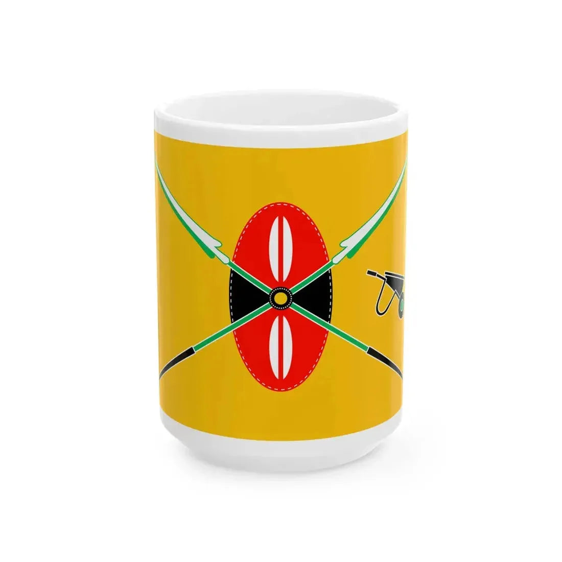 Kenya presidential standard William Ruto (Kenya) White Coffee Mug 15oz - Go Mug Yourself