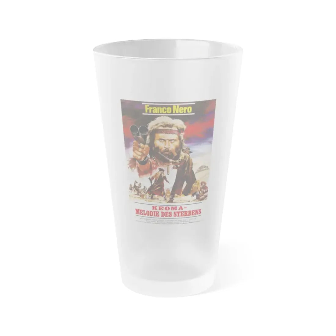 KEOMA 1976 Movie Poster - Frosted Pint Glass 16oz 16oz Frosted - Go Mug Yourself
