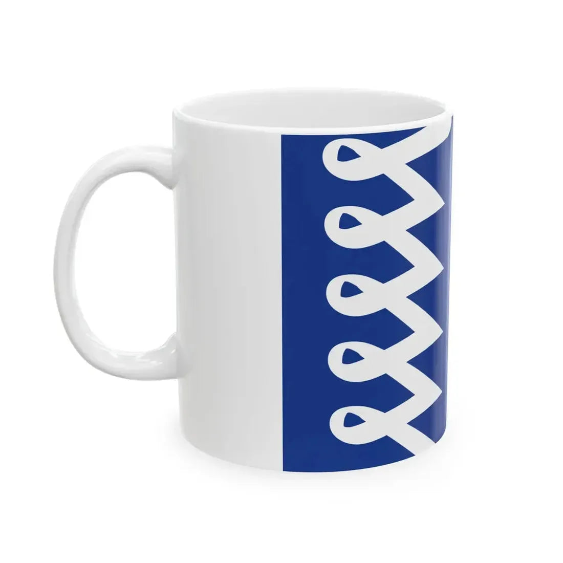 Kernevodez traditional district flag (France) White Coffee Mug - Go Mug Yourself