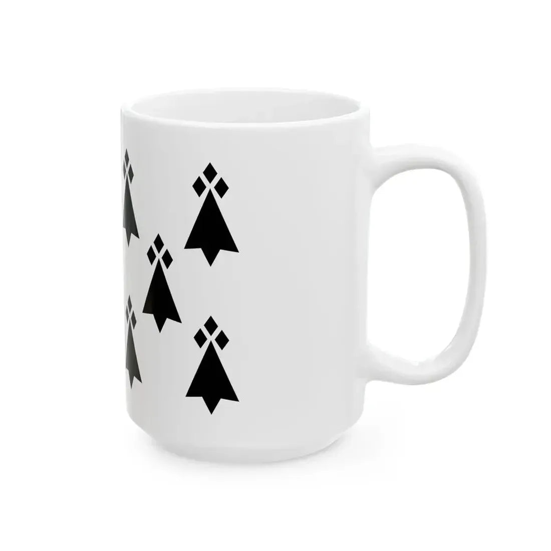 Kernevodez traditional district flag (France) White Coffee Mug - Go Mug Yourself