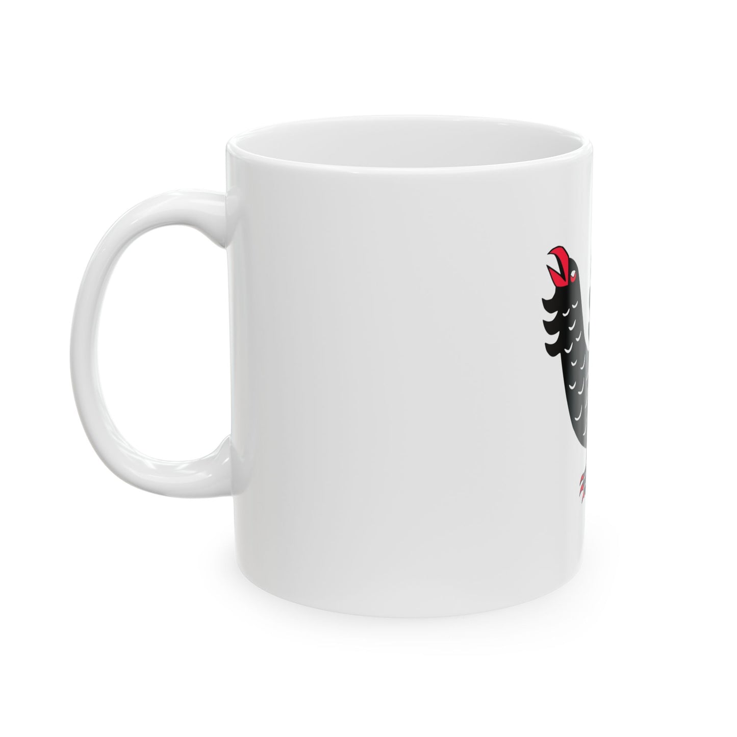 Keski-suomi lippu (Finland) White Coffee Mug-Go Mug Yourself
